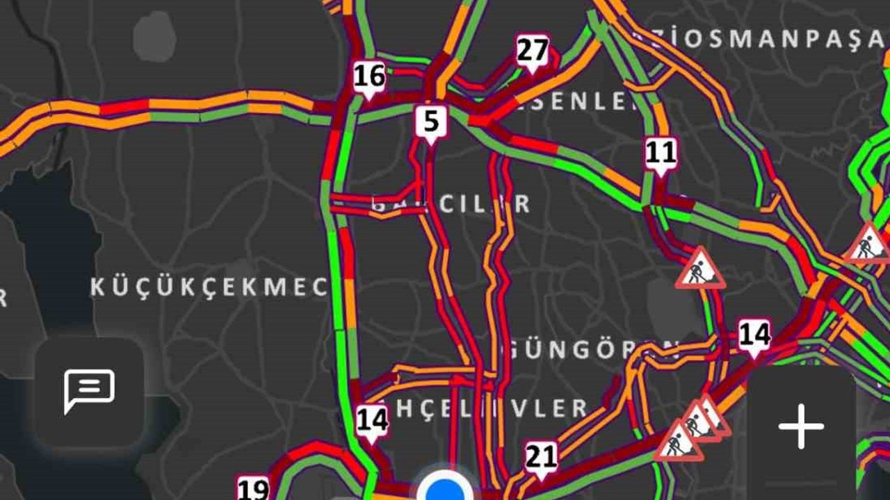 İstanbul’da Trafik Yoğunluğu Yüzde 78’e Ulaştı