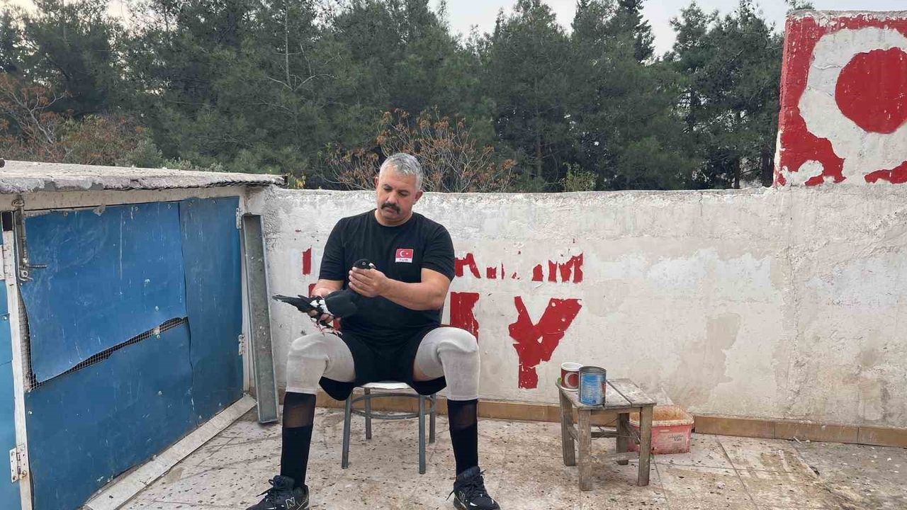 Kahramanmaraş'ta İki Ayağını Kaybeden Gazi Güvercinlerle Hayata Tutundu