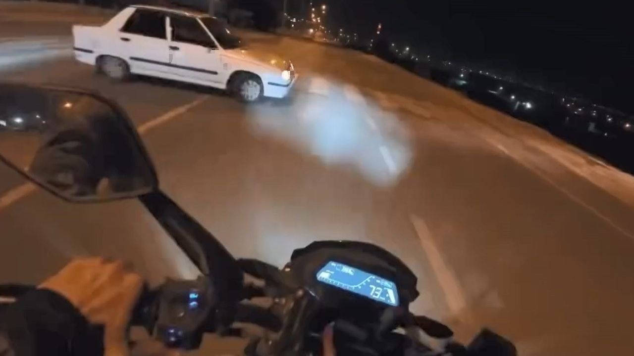 Kahramanmaraş'ta motosikletli çiftin kask kamerasına yansıyan kaza