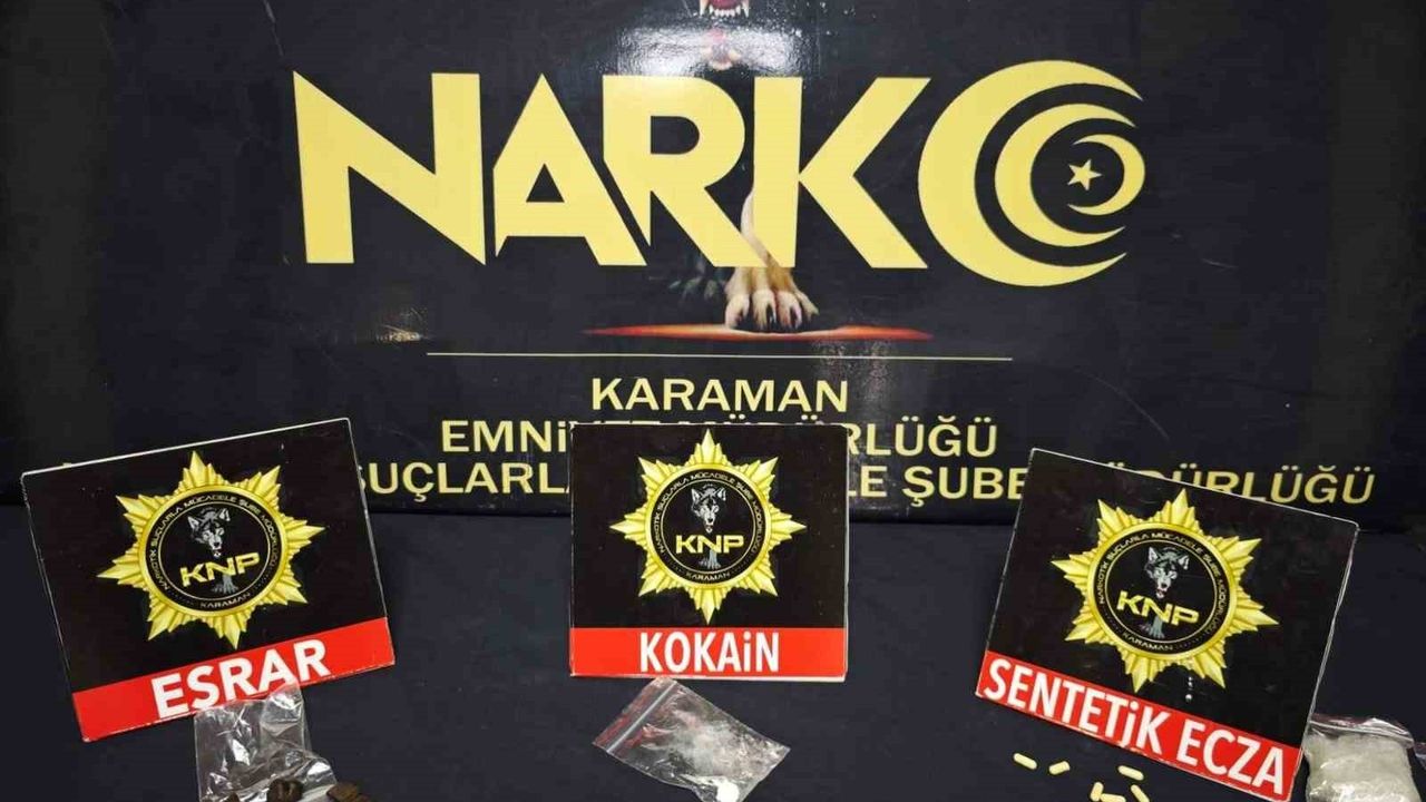 Karaman'da Asayiş Uygulamaları: 16 Tutuklama, Uyuşturucu ve Ruhsatsız Silah Ele Geçirildi