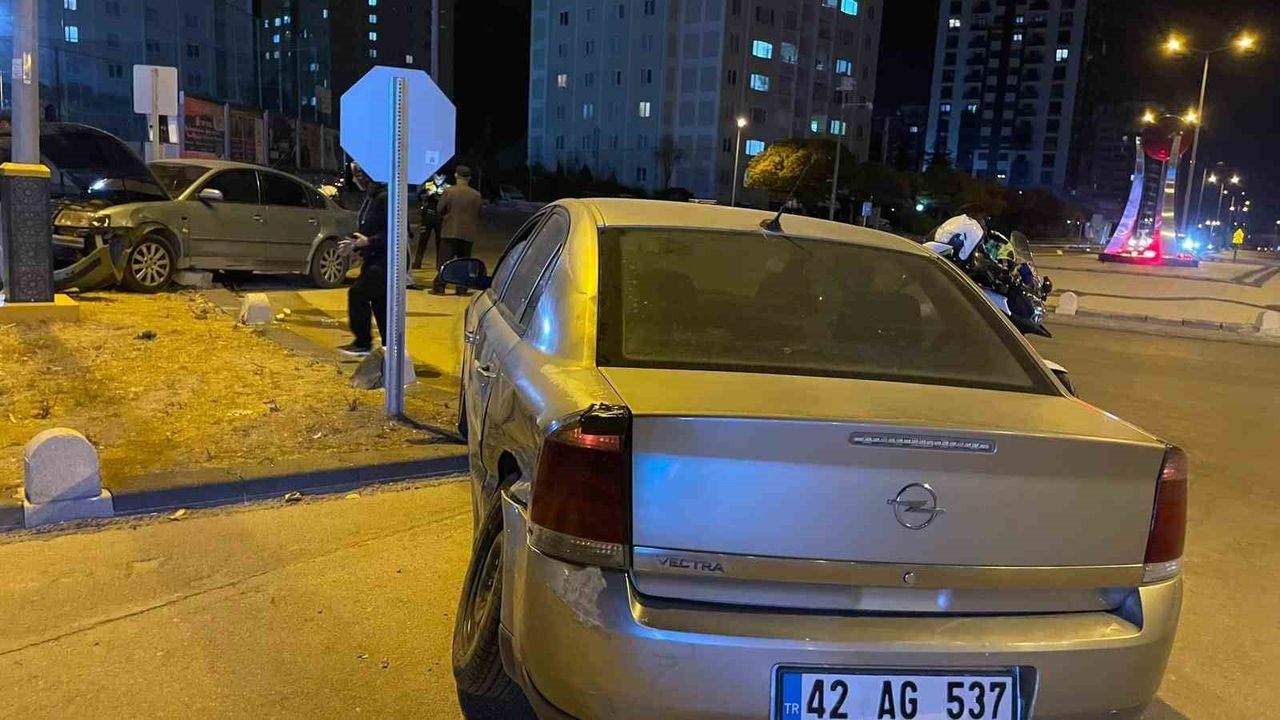 Karaman'da Kavşakta Kaza: 1 Kişi Yaralandı