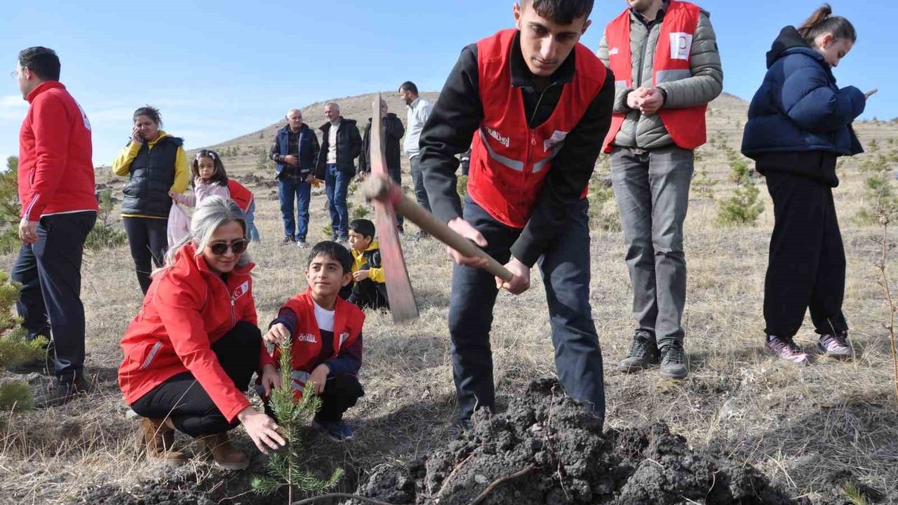 Kars'ta 5 bin 500 Fidan Toprakla Buluştu