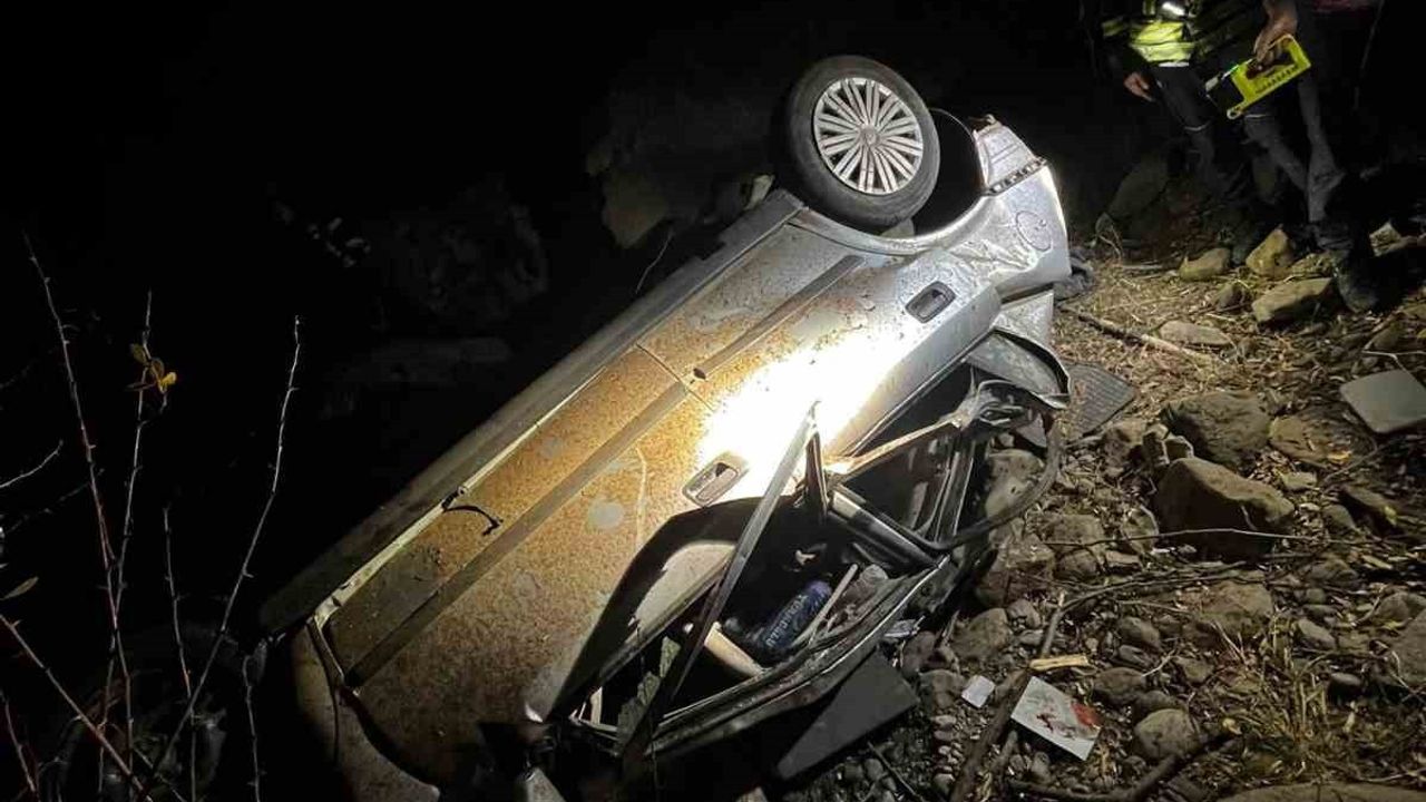 Kayseri Talas'ta 200 Metrelik Uçurumdan Düşen Otomobil: 1 Ölü