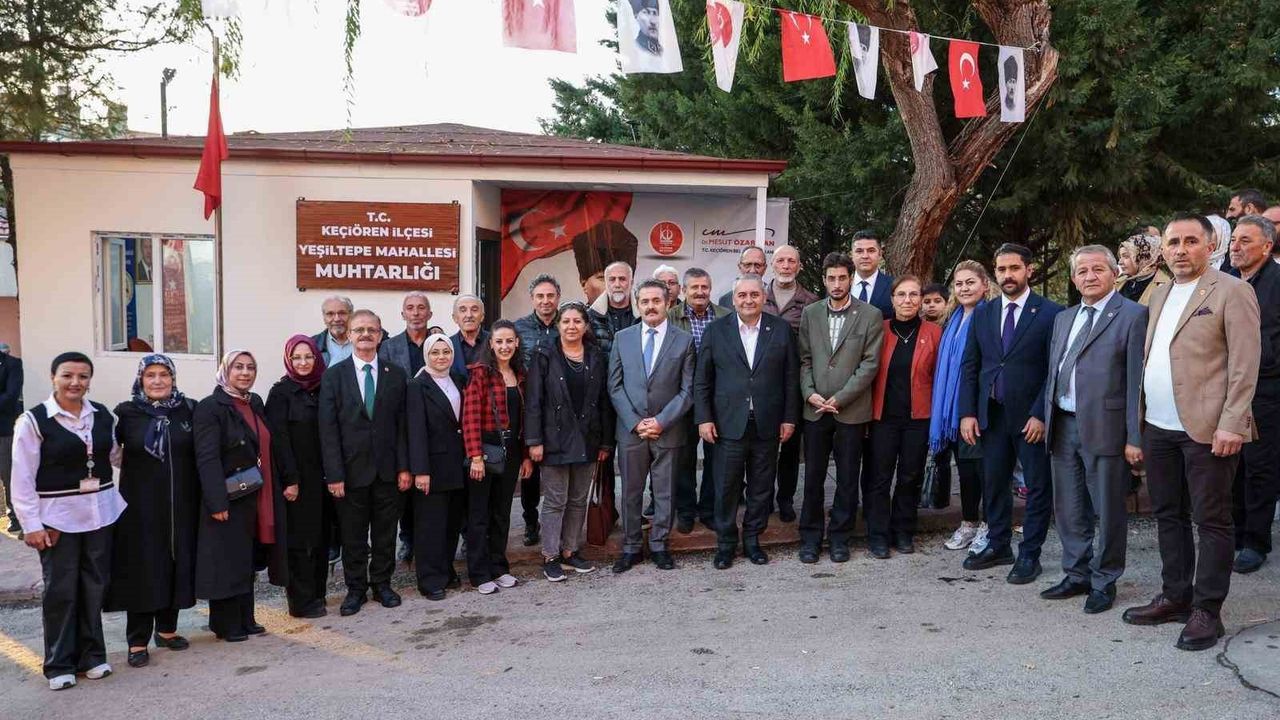 Keçiören'de Yeşiltepe Mahallesi Muhtarlık Binası Hizmete Açıldı