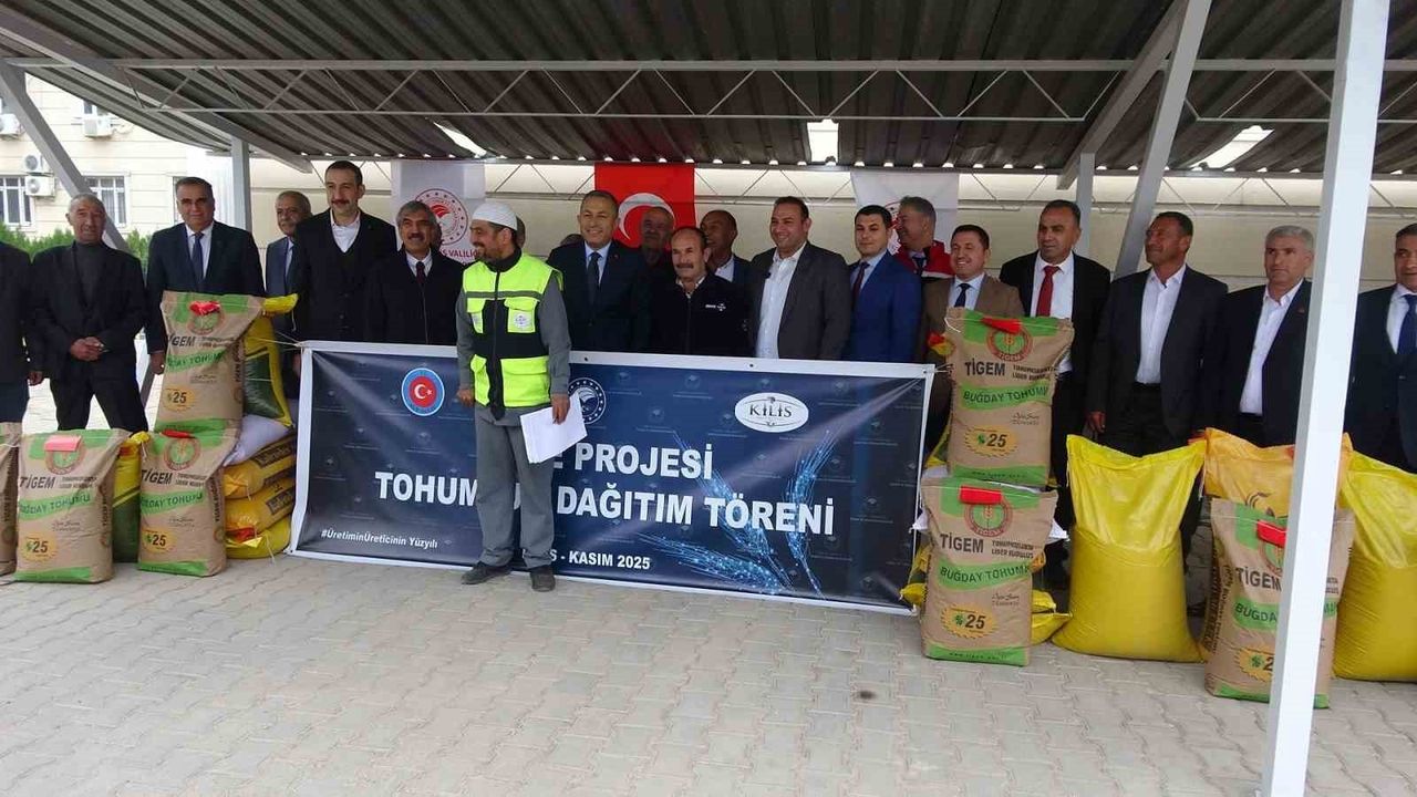 Kilis’te 737 Ton Sertifikalı Tohum Üreticilere Dağıtıldı