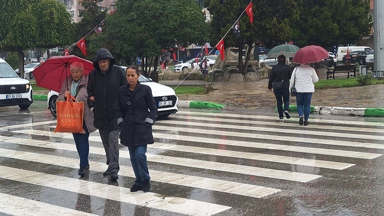 Kırklareli'de Sağanak Etkili — Meteoroloji Uyardı