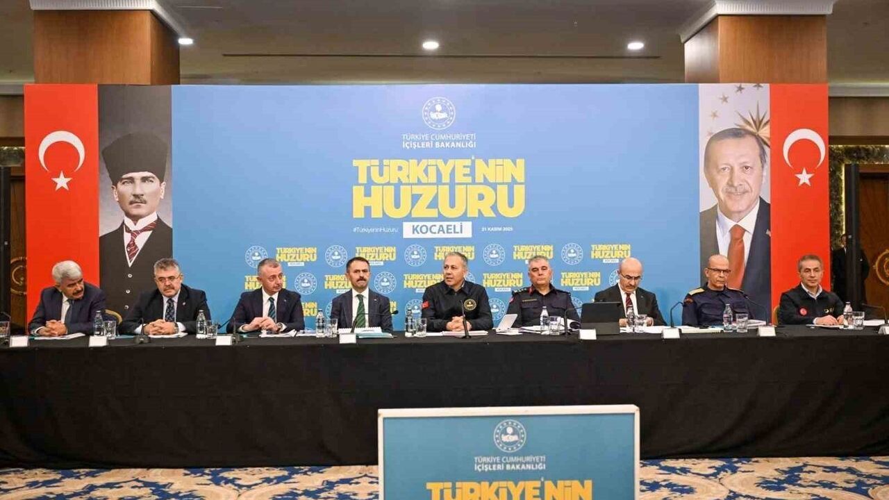 Kocaeli Asayiş Raporu: Suçlarda Düşüş — Yerlikaya'dan Huzuru Büyütme Mesajı