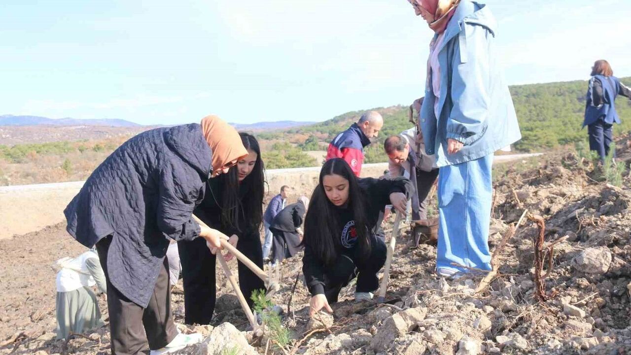 Kütahya'da 100. Yıl Eğitim Ormanı'na Öğretmenler Günü Fidan Dikimi