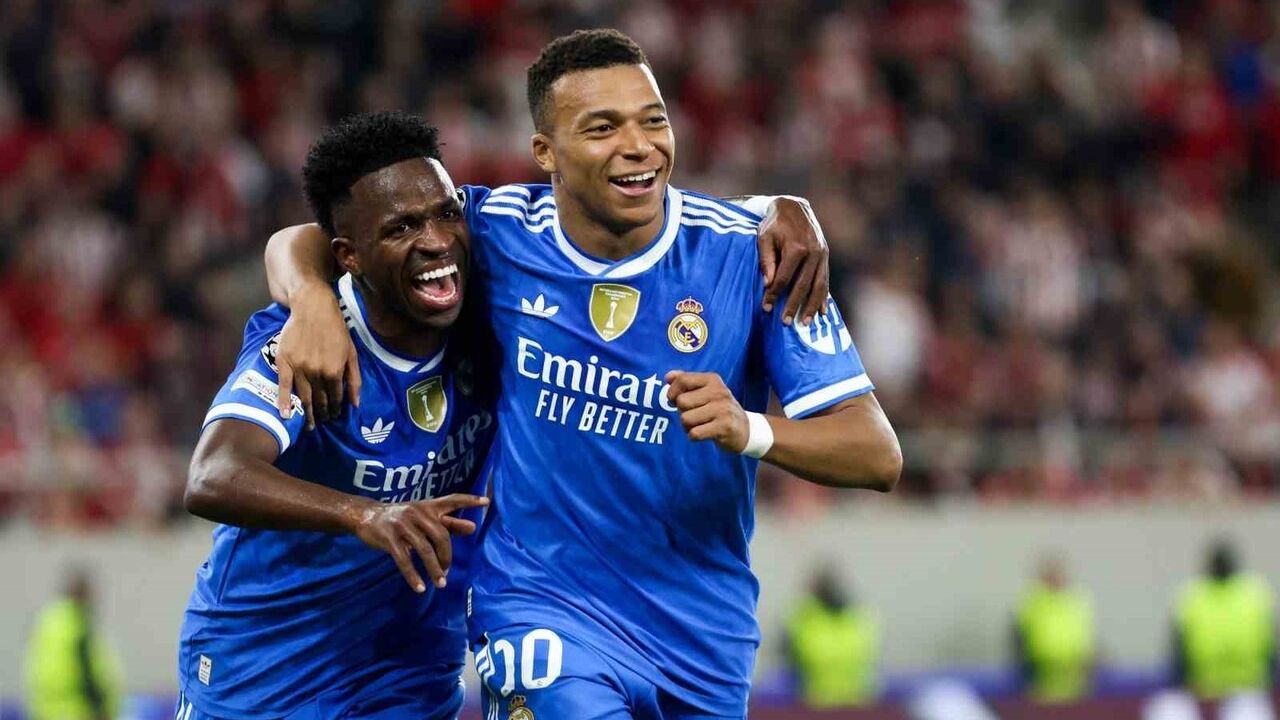 Mbappé 4 golle parladı: Real Madrid, Olympiakos'u 4-3 yendi