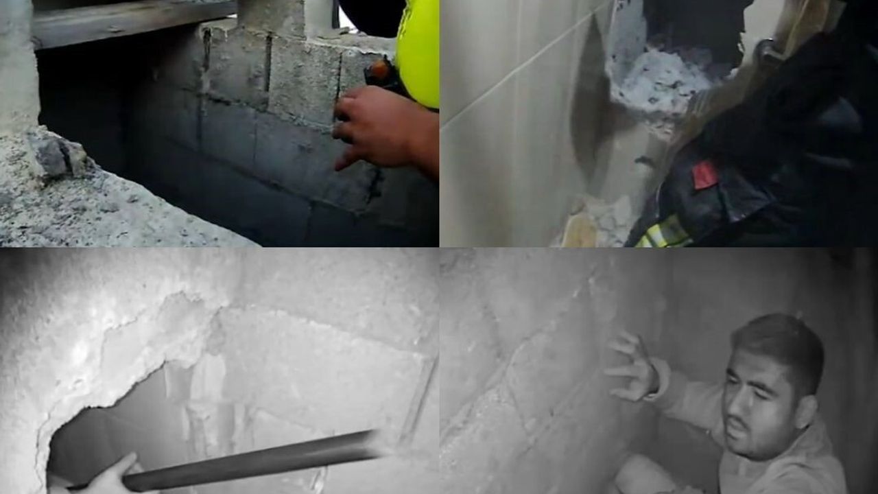 Mersin'de Havalandırma Boşluğuna Düşen İşçi, İtfaiyenin Duvar Kırma Operasyonuyla Kurtarıldı