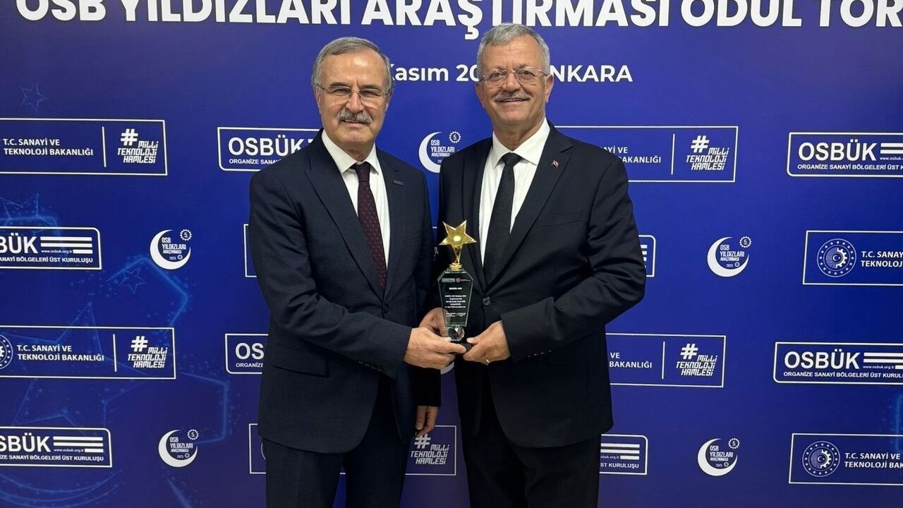 Mersin OSB'ye 'En Çok Katkı Veren OSB' Ödülü