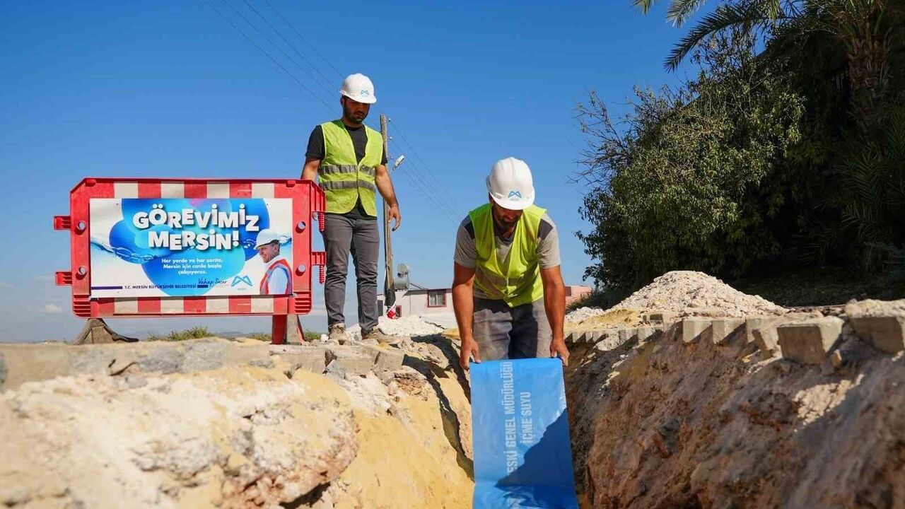 MESKİ, Camili Mahallesi'nde 1800 Metrelik İçme Suyu Terfi Hattını Yeniledi