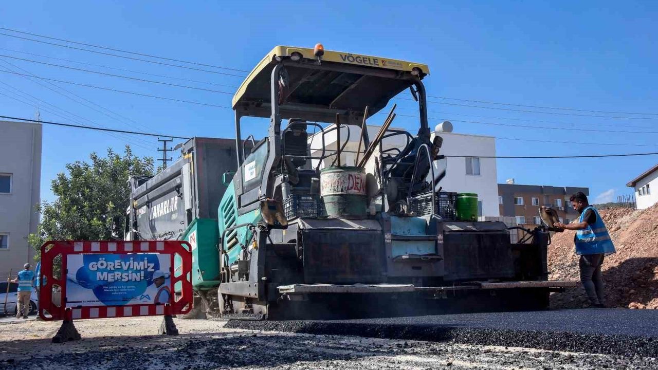 MESKİ, Silifke Sayağzı'nda İçme Suyu Hattını Yeniledi — Yaklaşık Bin Ton Asfalt Serildi