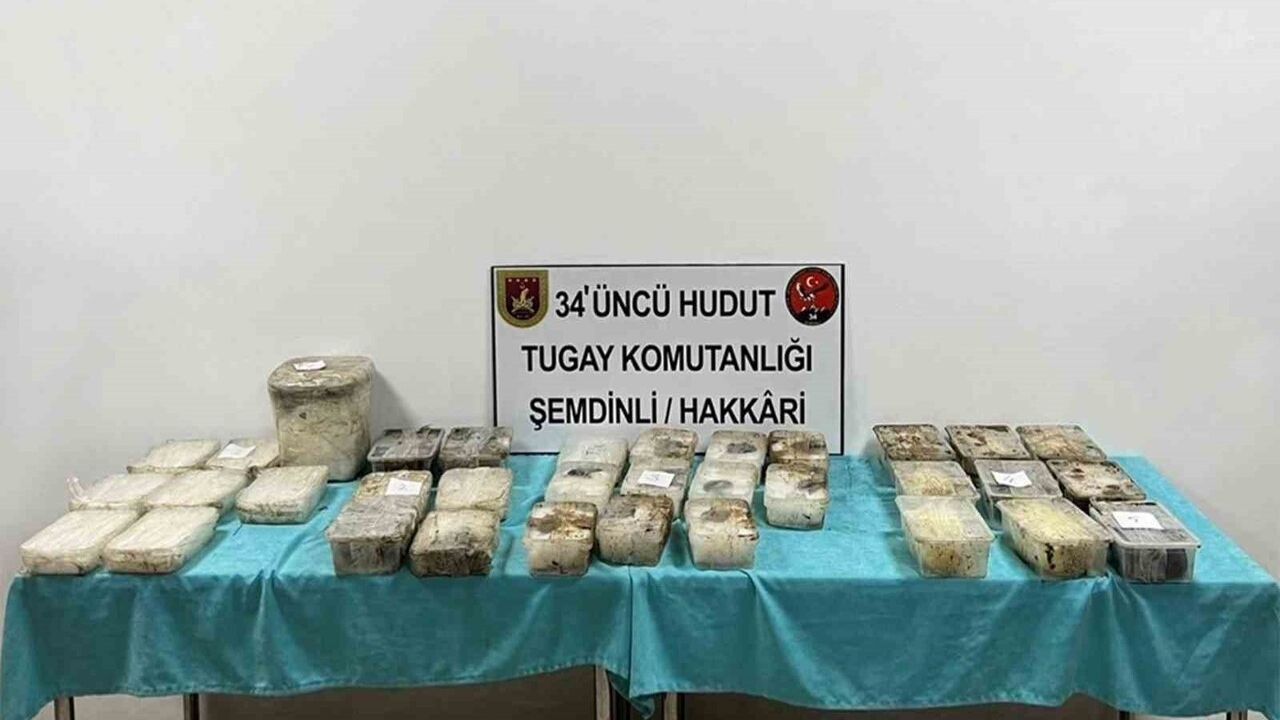 MSB: İran Hudut Hattında 3 Çuvalda 81.133 Gram Uyuşturucu Ele Geçirildi
