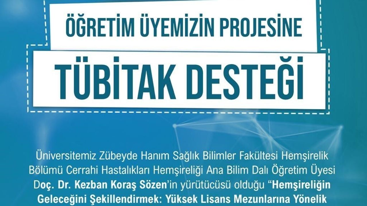 Niğde Ömer Halisdemir Üniversitesi'ne TÜBİTAK Desteği: Hemşirelere Proje Yazma Eğitimi