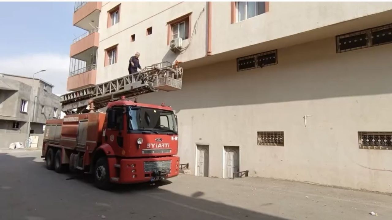 Nusaybin'de İtfaiye Demir Korkulukta Sıkışan Güvercini Kurtardı