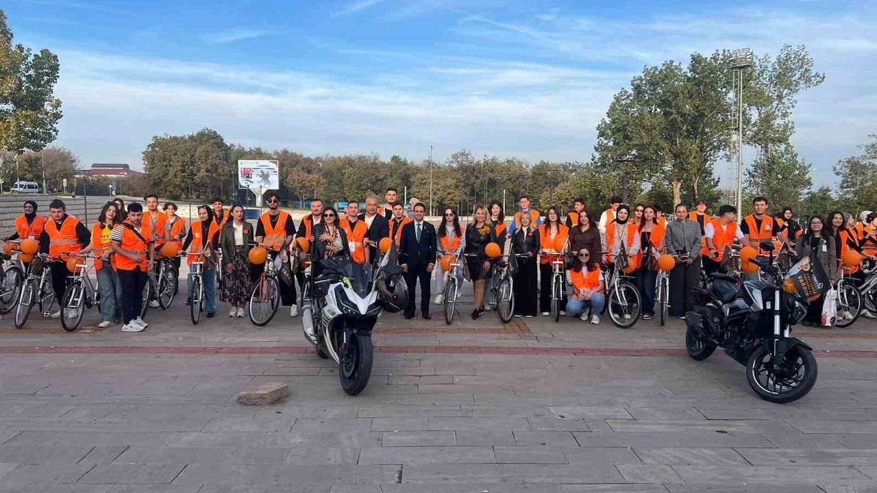 OMÜ'de 'Umut İçin Sür' bisiklet turu ile Lösemili Çocuklara Destek