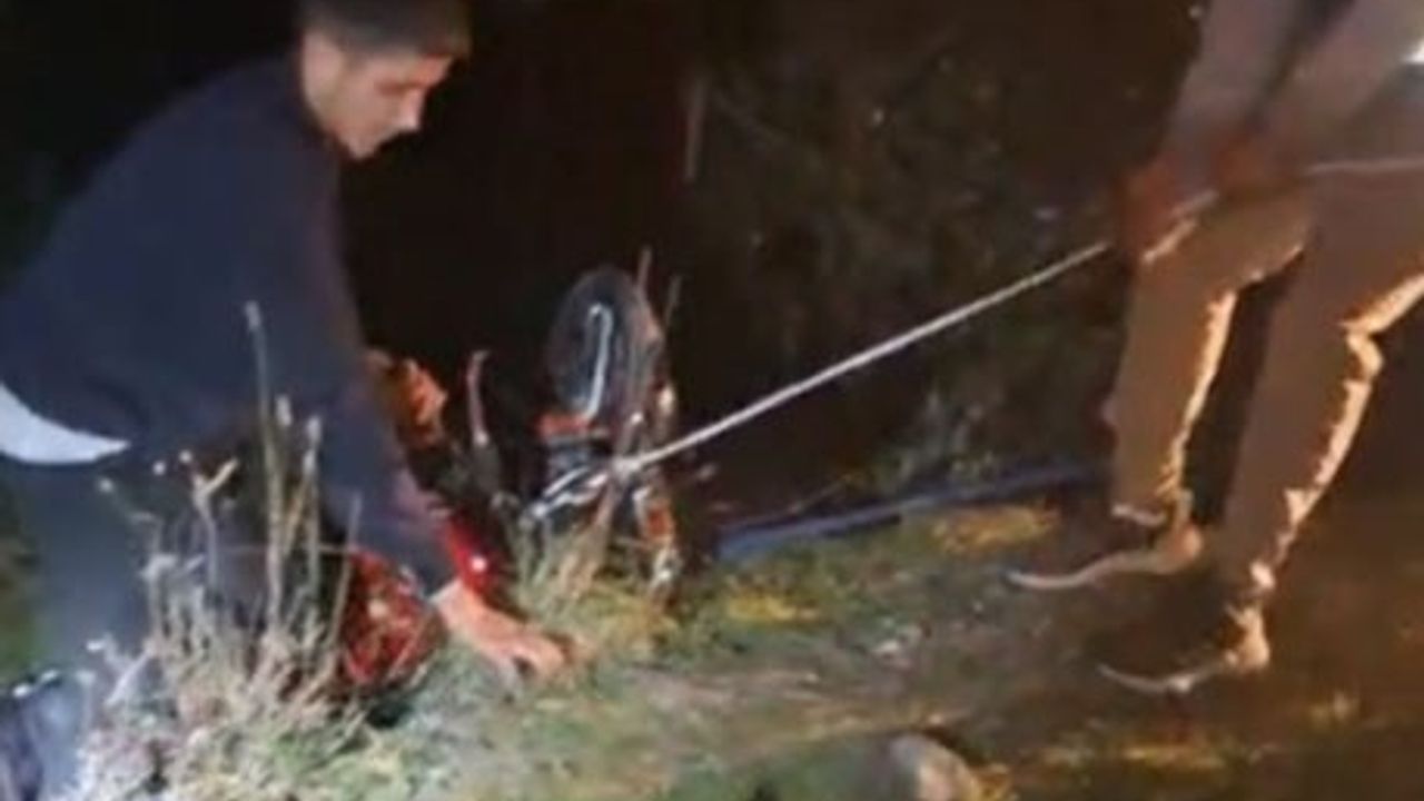 Osmaniye Düziçi'de Motosiklet Uçuruma Yuvarlandı — Sürücü Kurtarıldı