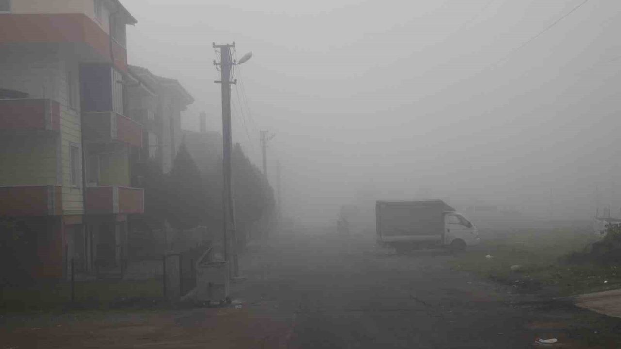 Sakarya'da Yoğun Sis Görüşü Düşürdü