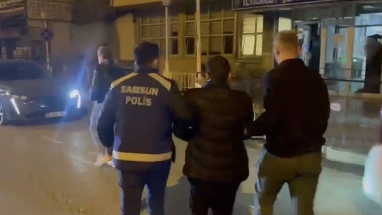 Samsun'da 12 yıl 9 ay 22 gün hapis cezasıyla aranan A.D. yakalandı