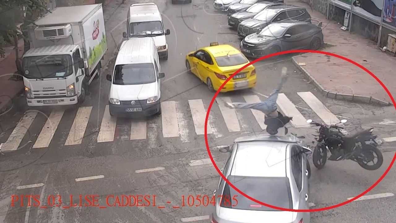 Samsun'da Ekim'de Motosiklet Kazaları Arttı: KGYS Görüntüleri Kural İhlallerini Ortaya Koydu