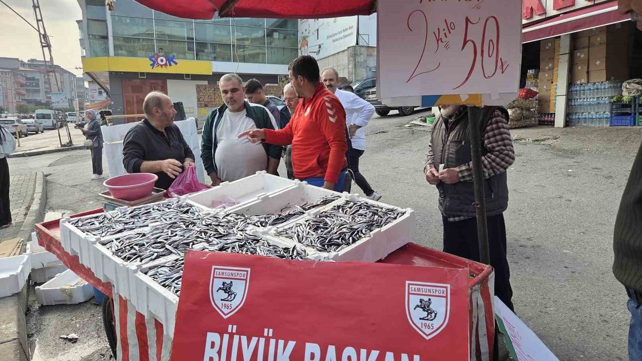 Samsun'da Fanatik Balıkçı Hamsiyi Kilosu 25 TL'ye Sundu