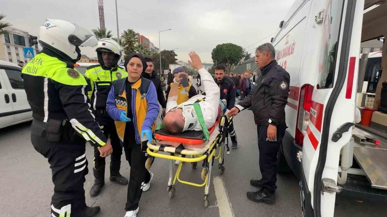 Samsun'da Motosiklet Kazası: 1 Yaralı