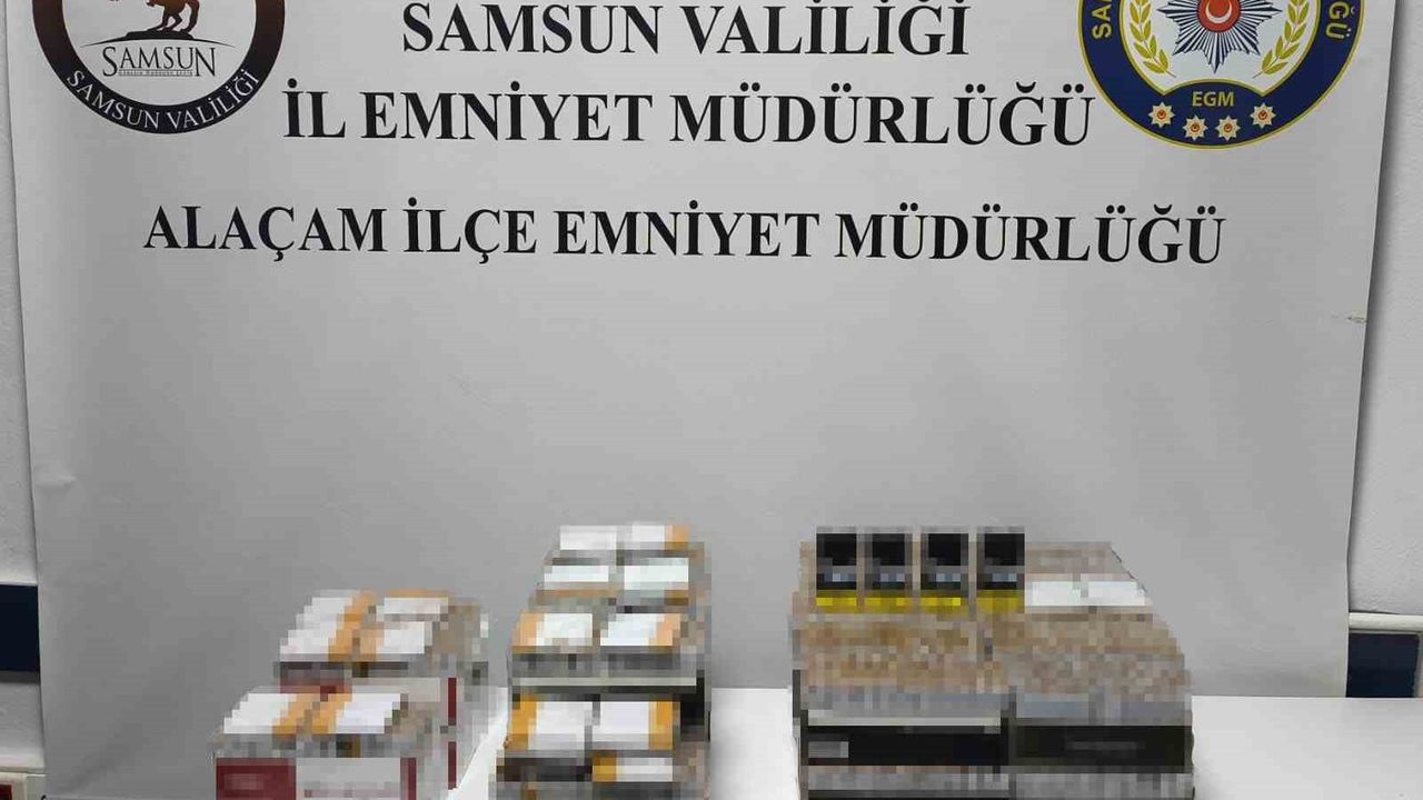 Samsun'da Operasyon: 14 Bin 220 Kaçak Makaron Ele Geçirildi