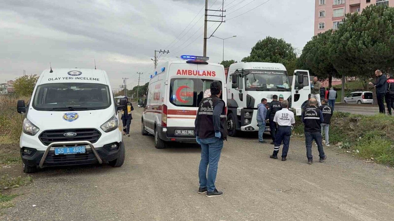 Samsun'da tanker sürücüsü aracında silahla ölü bulundu