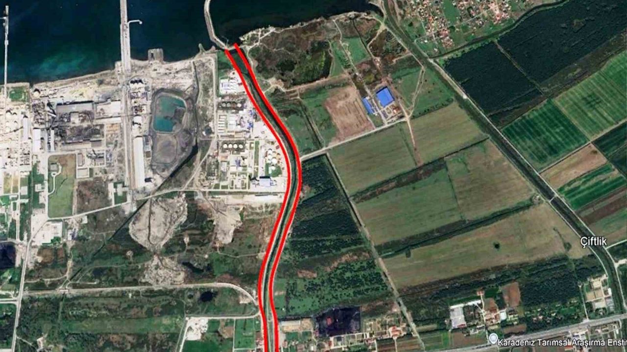 Samsun Yeni OSB'de Kanal Drenajı Tamamlandı, Taş Nakliyesi Sürüyor