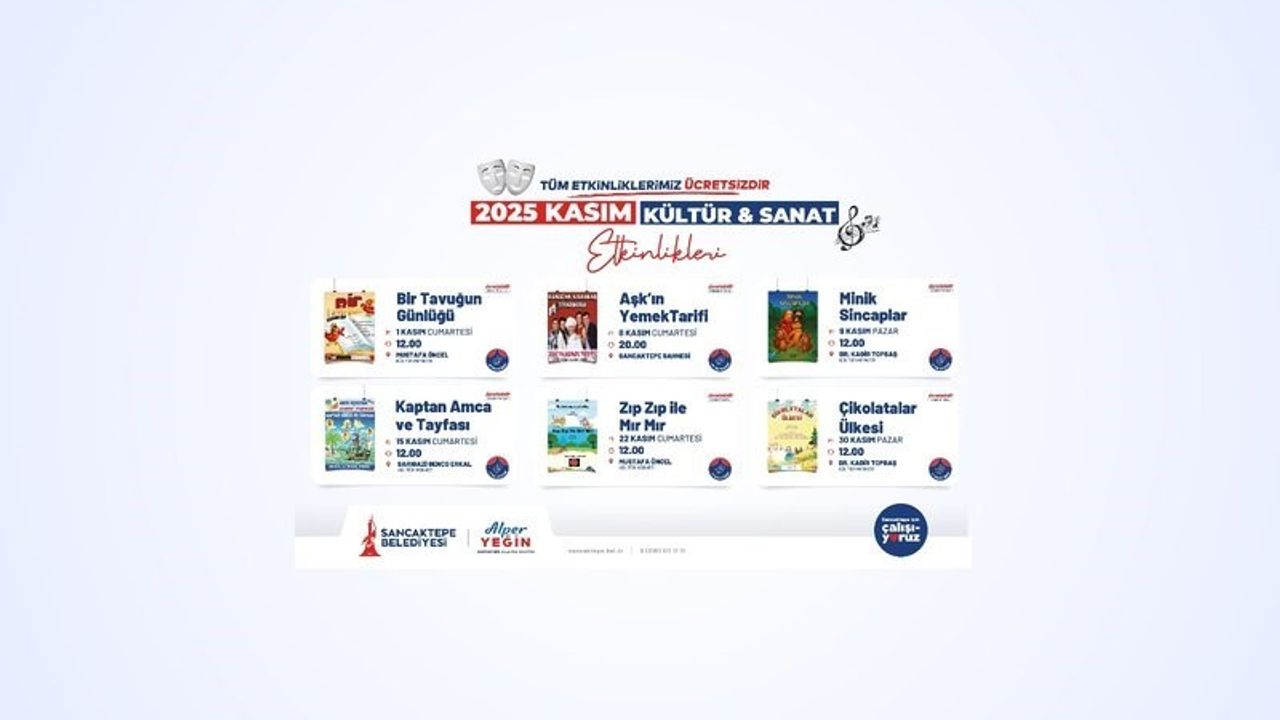 Sancaktepe'de Kasım: Kültür ve Sanat Etkinlikleri Dopdolu