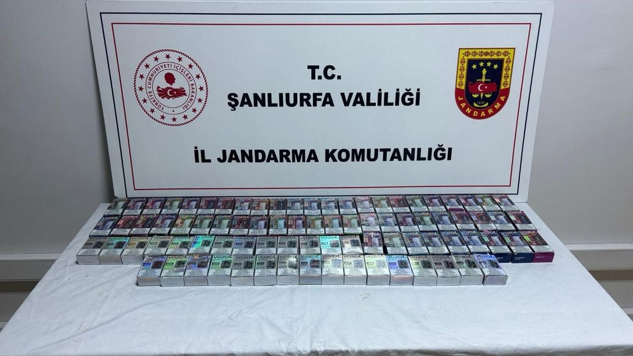 Şanlıurfa'da Jandarma Operasyonu: 84 Paket Kaçak Elektronik Sigara Ele Geçirildi