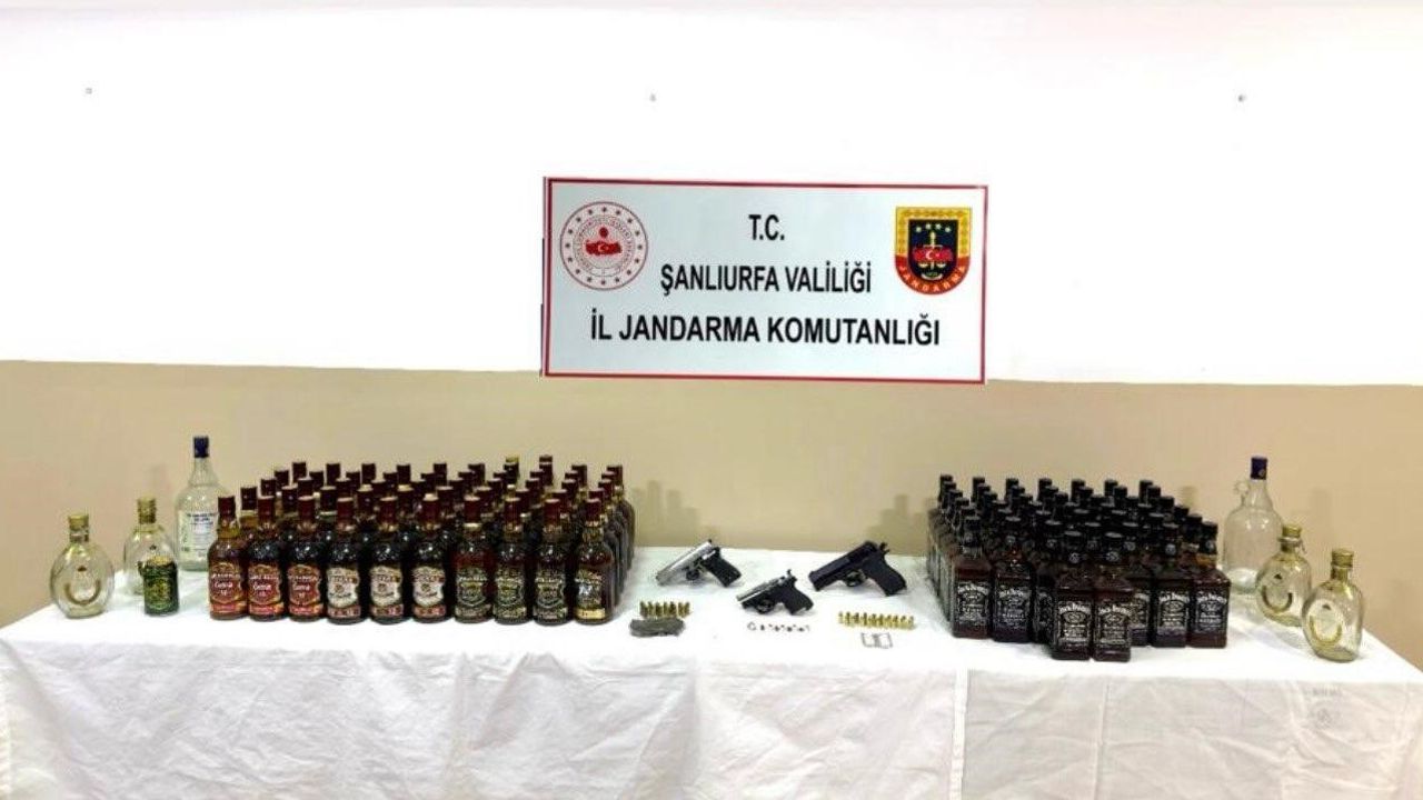 Şanlıurfa'da Kaçak Alkol, Ruhsatsız Silah ve Uyuşturucu Operasyonu — 1 Gözaltı