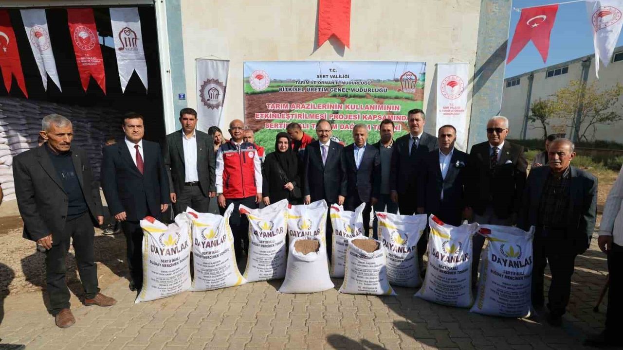 Siirt’te 203 Ton Sertifikalı Kırmızı Mercimek 588 Çiftçiye Dağıtıldı