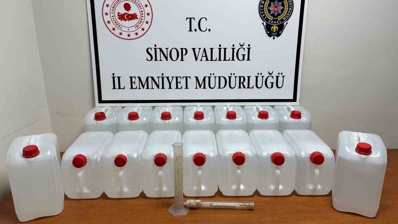 Sinop’ta 80 Litre Etil Alkol Ele Geçirildi — Boyabat’ta Operasyon