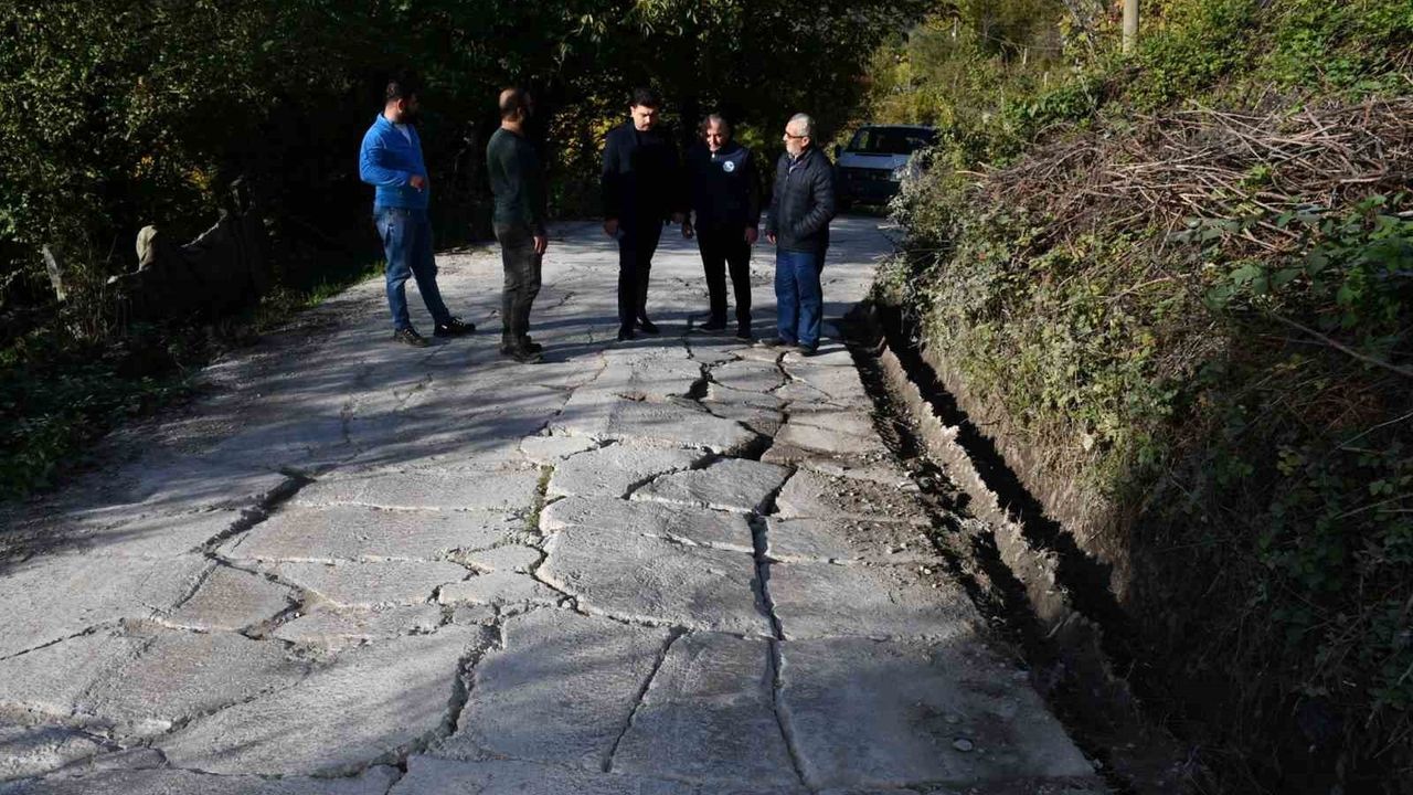 Sinop Türkeli Kaymakamı Kandemir, Yeşiloba'da Yol Tahribatını İnceledi