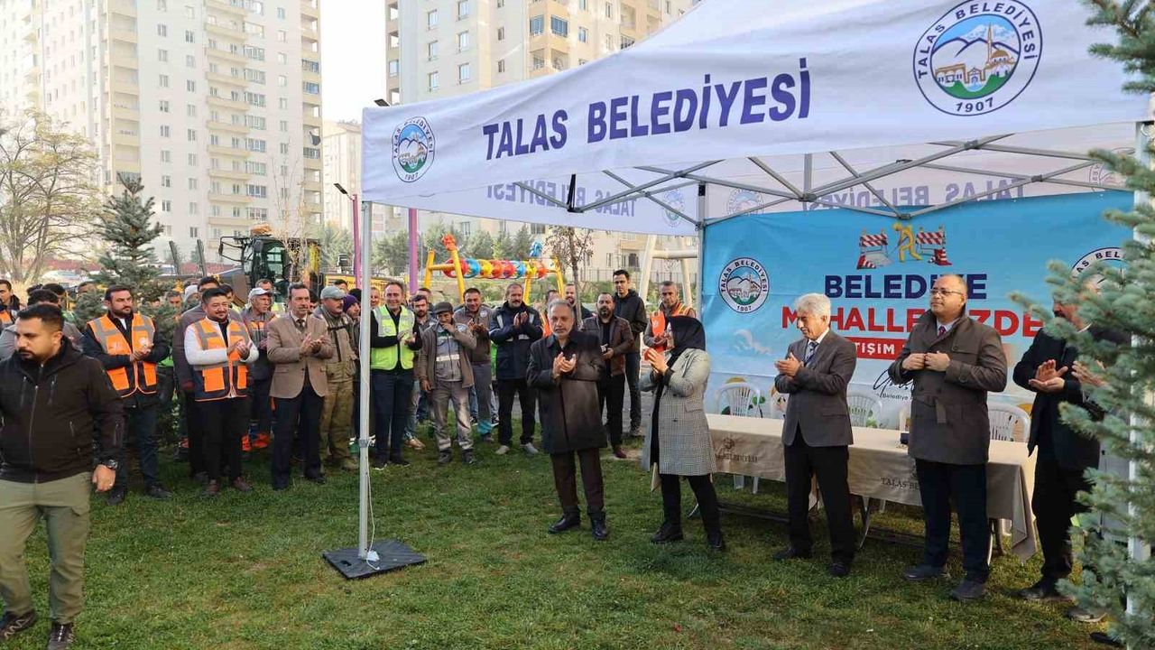 Talas Belediyesi'nin 'Belediye Mahallemizde' Uygulaması Mevlana Mahallesi'nde