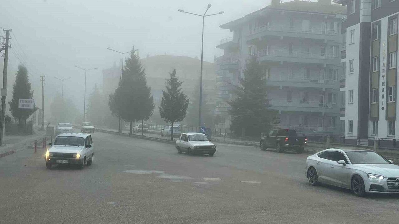 Tavşanlı'da Yoğun Sis: Görüş 50 Metreye Düştü