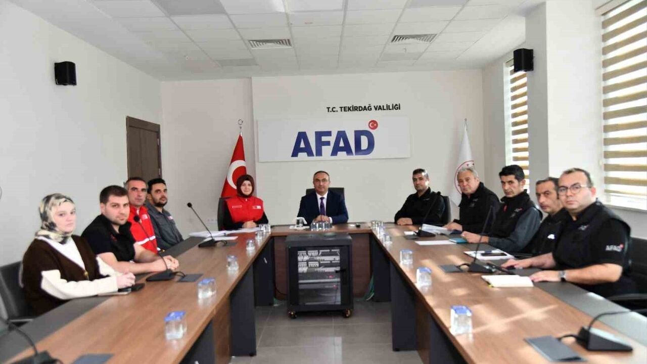 Tekirdağ'da Afet Beslenme Kapasitesi Masaya Yatırıldı