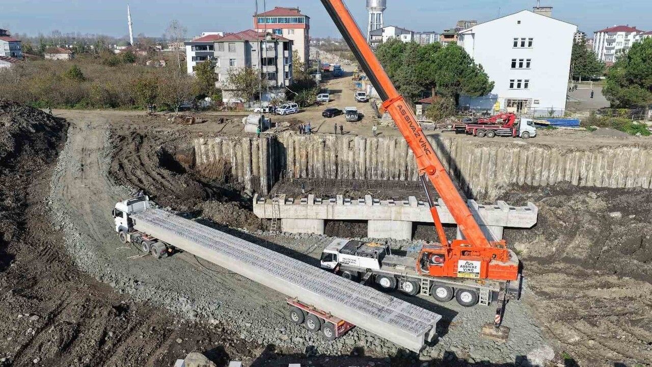 Terme’de Fenk-Yenimahalle Bulvarı ve Köprü Projesinde Sona Yaklaşılıyor