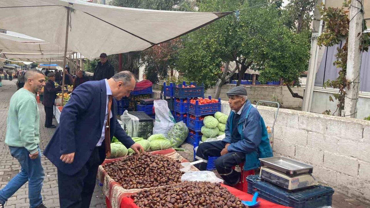 Yatağan Kaymakamı Turgay İlhan Çarşamba Pazarı’nı Ziyaret Etti
