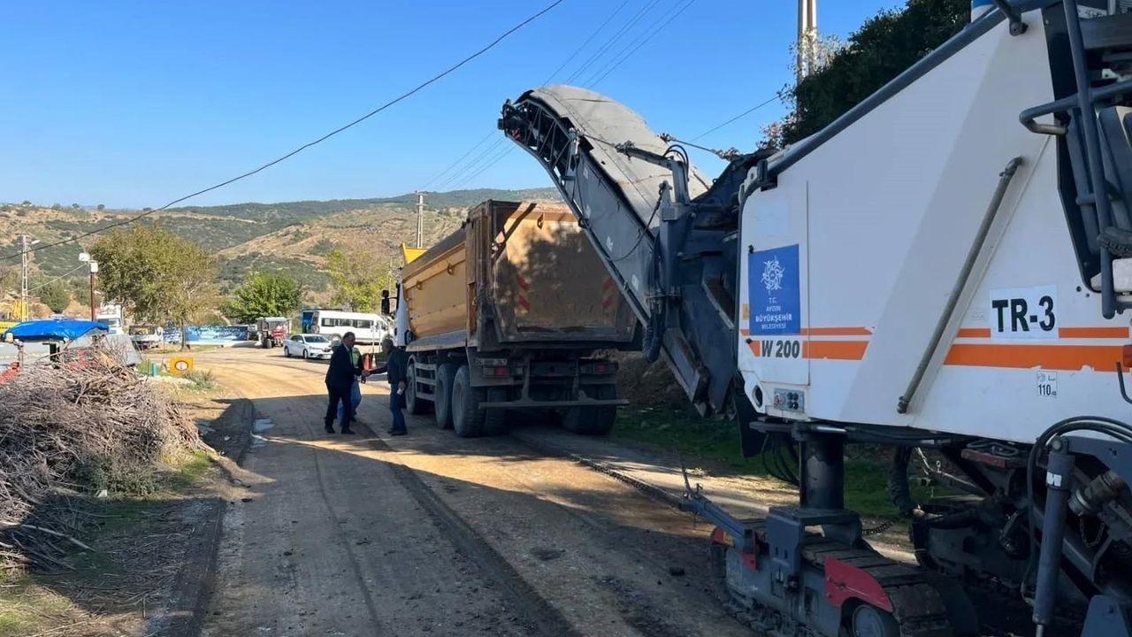 Yenipazar'da Koyunlar Mahallesi giriş yolu yenileme çalışması başladı
