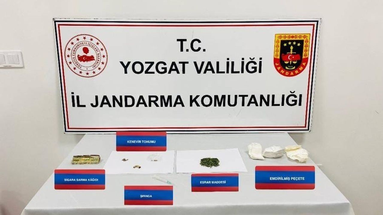 Yozgat Yerköy'de Uyuşturucu Kullanan İki Şahıs Suçüstü Yakalandı