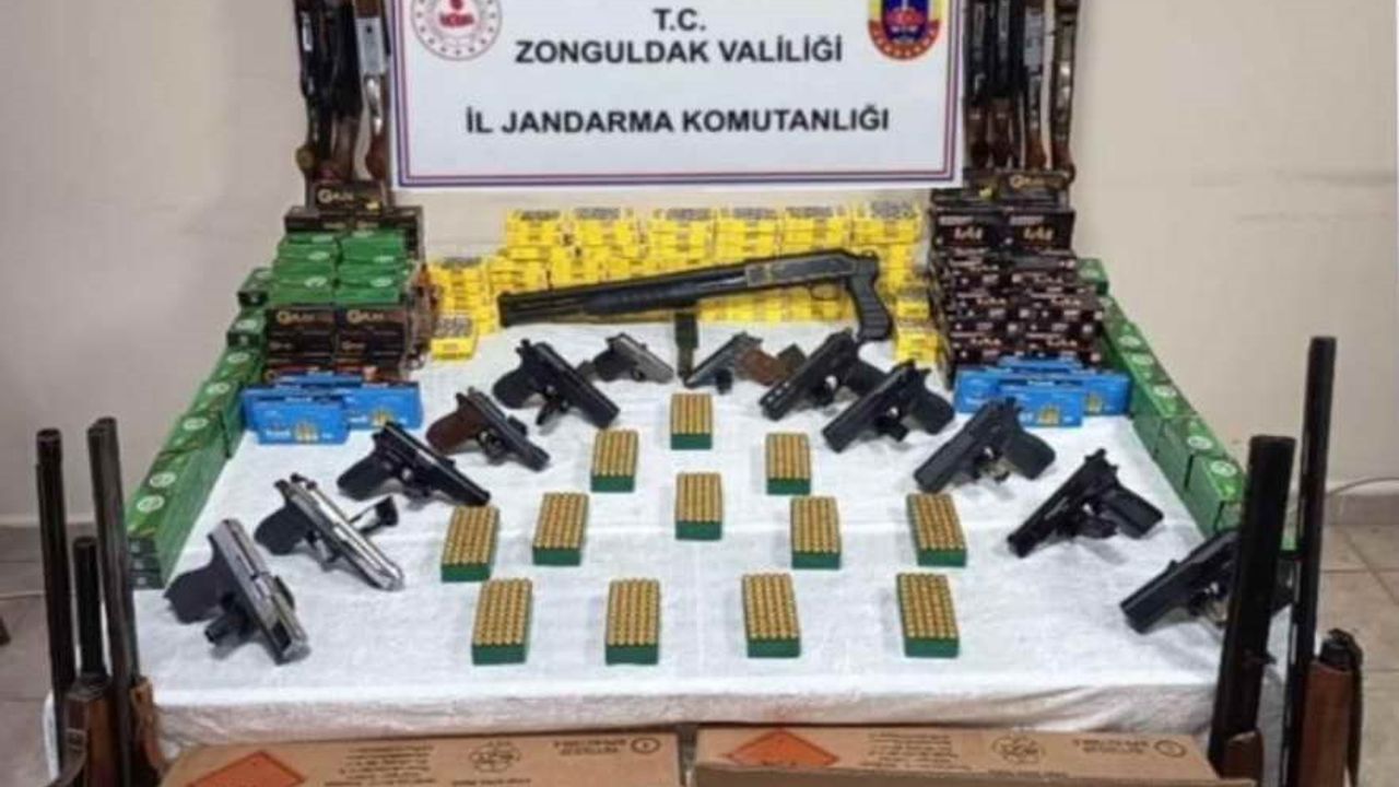 Zonguldak'ta Kaçak Silah İmalathanesinde 31 bin 931 Fişek Ele Geçirildi
