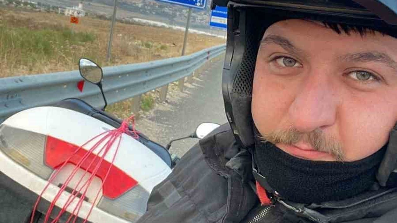 125 cc Motosikletle 1.200 km: Sivaslı Berkan Çalmuk'ın İnat Yolculuğu