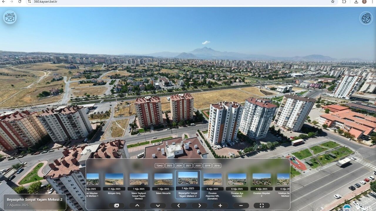 360 Kayseri yayında: Kayseri'nin yerli 360 dijital gezi platformu