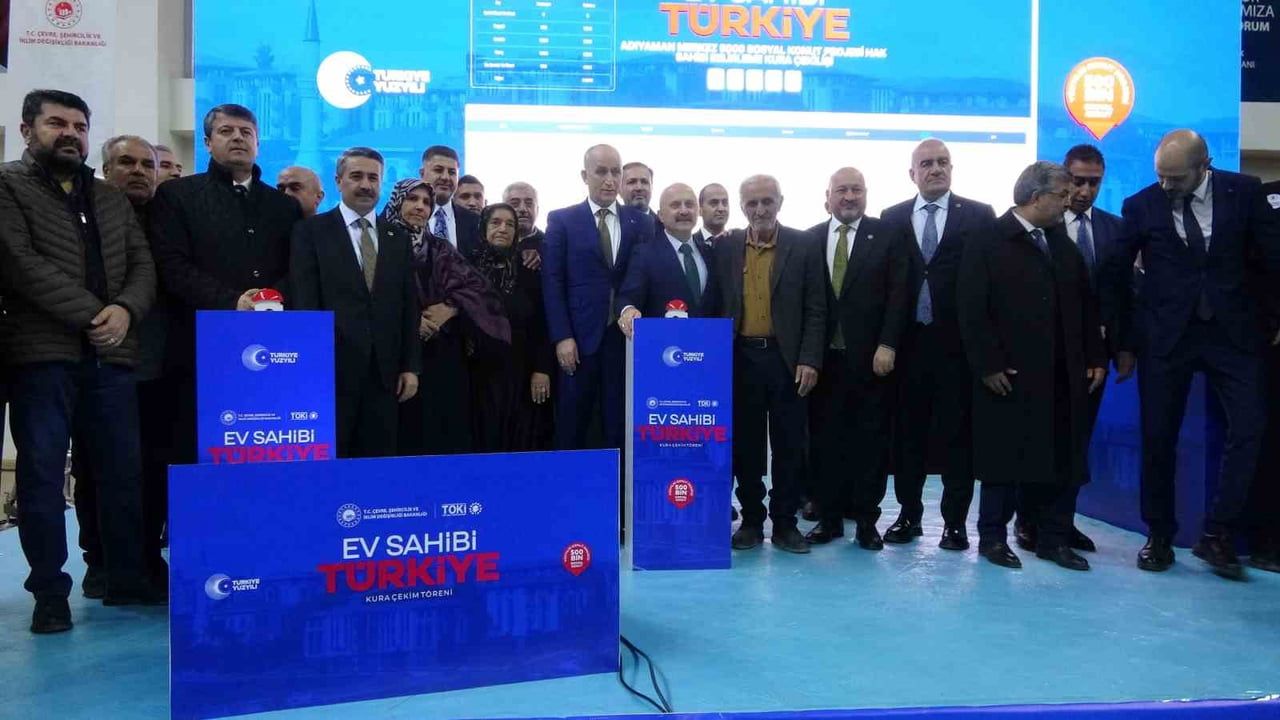 500 Bin Sosyal Konut Projesi: İlk Kura Adıyaman’da Çekildi