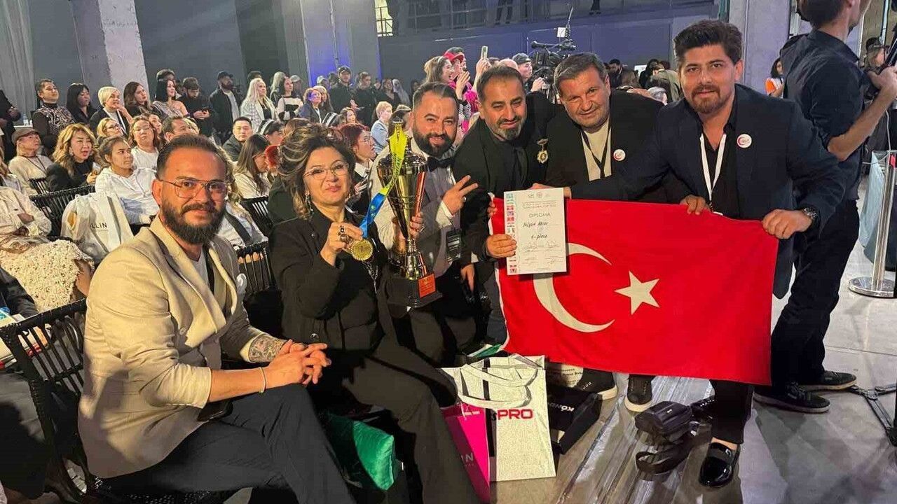 Acıpayamlı Kuaför Nilgün Keser Asian Global Cup 2025'te Birinci Oldu