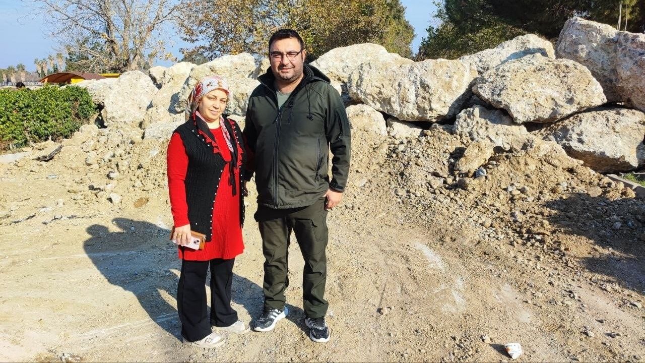 Adana'da Amerikan Adası'nda yıkım tamamlandı — Giriş kayalarla kapatıldı