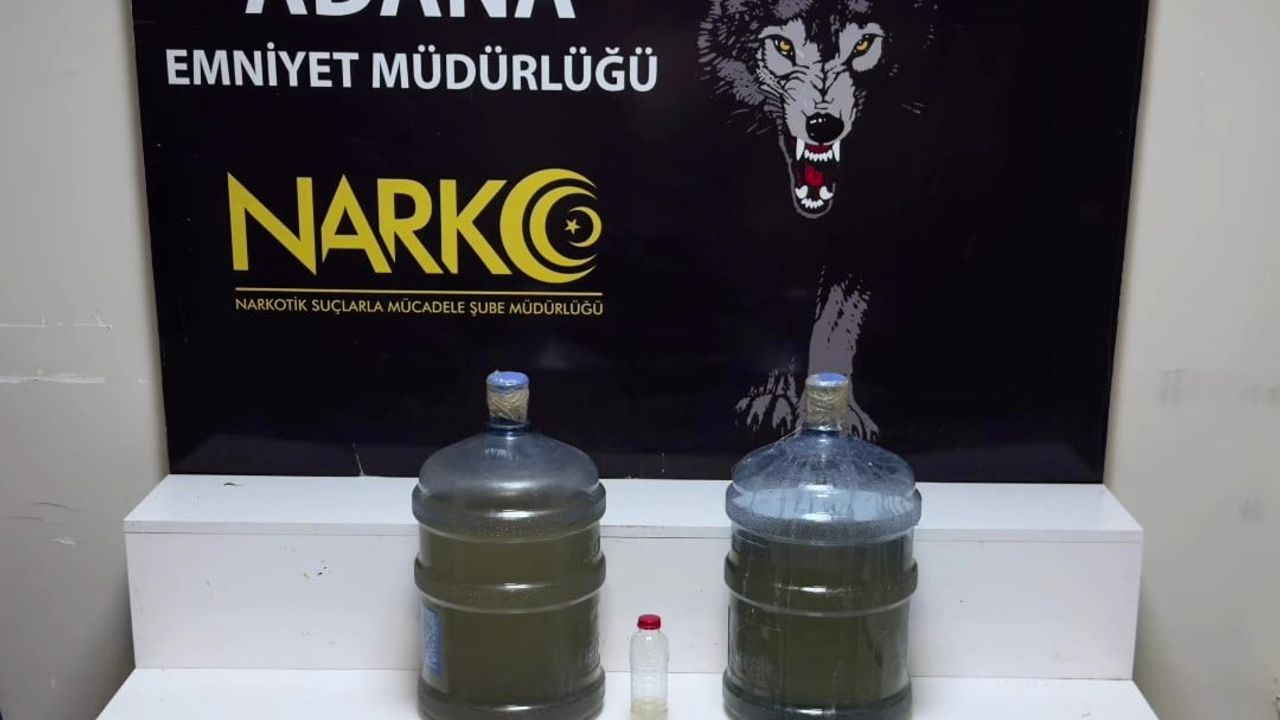 Adana'da Kovalamaca: Damacanalarda 28 Kilo 650 Gram Sıvı Metamfetamin Ele Geçirildi